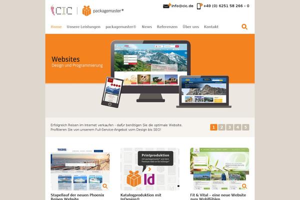 Cic theme site design template sample