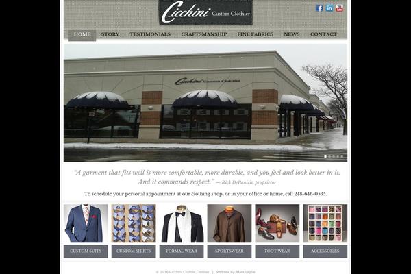 cicchinicustomclothier.com site used Cicchini