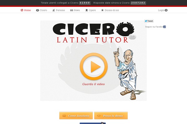 cicerolatintutor.it site used Cicero