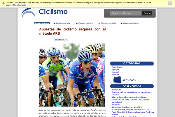 ciclismo.ws site used Blogs