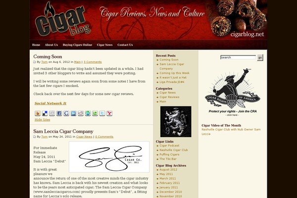 cigarblog.net site used Cigar