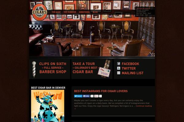 cigars theme websites examples