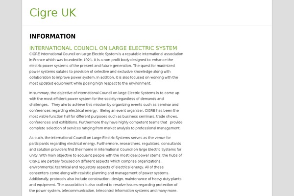 cigre-uk.org site used NatureSpace