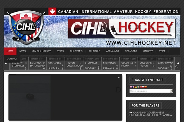 cihlhockey.net site used Clubnews-theme
