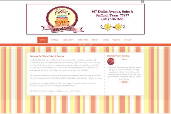 cilliescakes.com site used Justshop