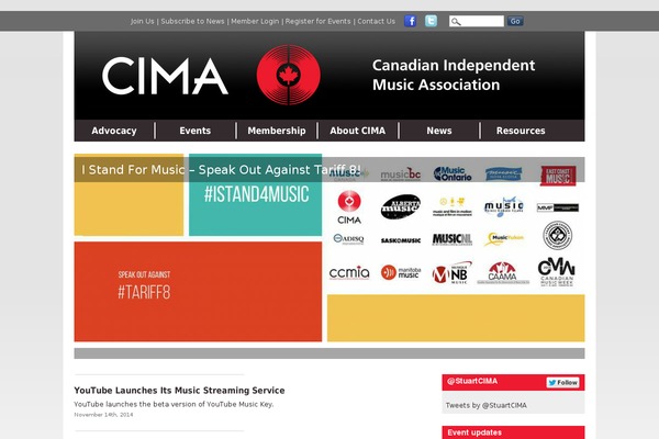 cimamusic.com site used Cima
