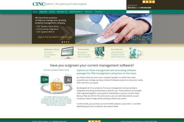 cincsystems.com site used Cinc