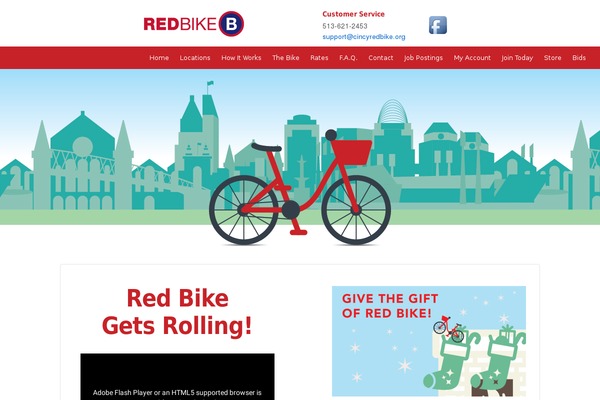cincyredbike.org site used Redbike-child-theme-001