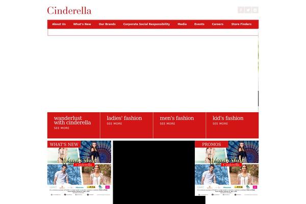 Cinderella theme site design template sample