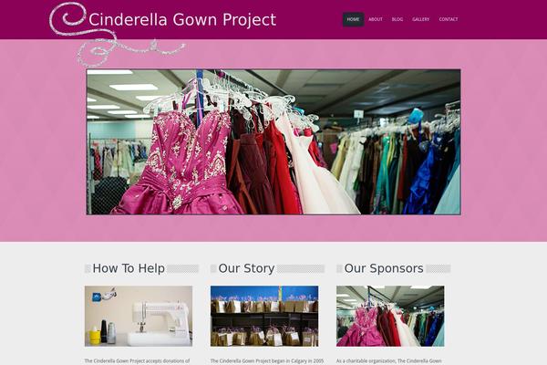 Cinderella theme site design template sample