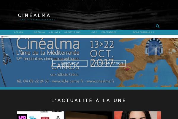 cinealma.fr site used Grandmag-theme