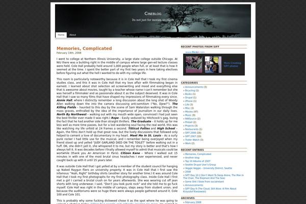 WordPress website example screenshot