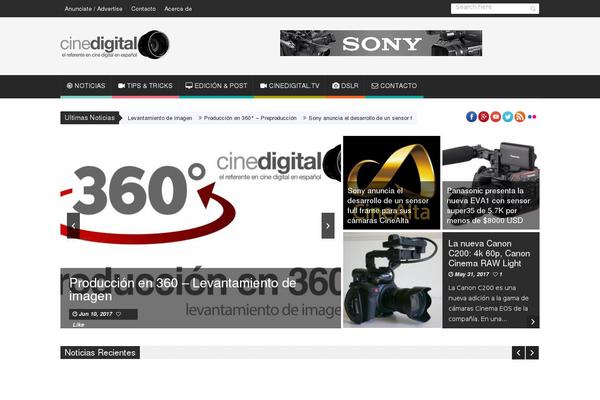 cinedigital.tv site used Ceris