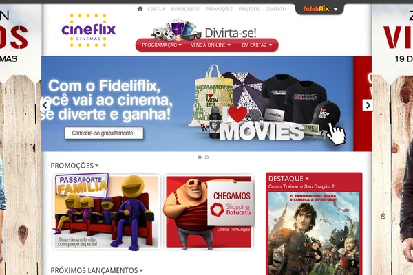 cineflix.com.br site used Cineflix