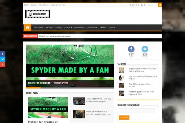 Sahifa theme site design template sample