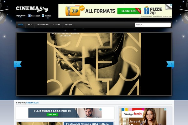 cinemablog.it site used Cinemablog