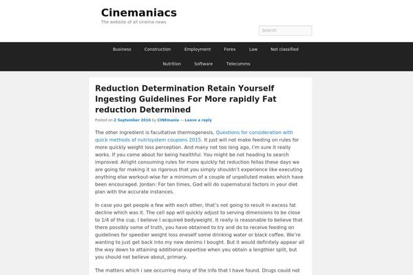 cinemaniacs.fr site used Catch Flames