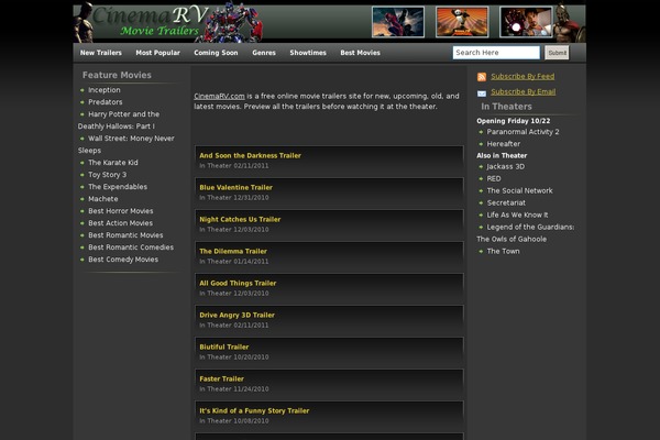 cinemarv.com site used Nightfall