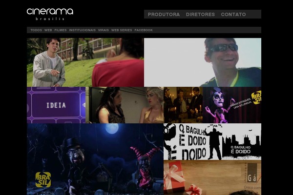 Cinerama theme site design template sample