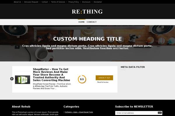 Rehub-things theme site design template sample