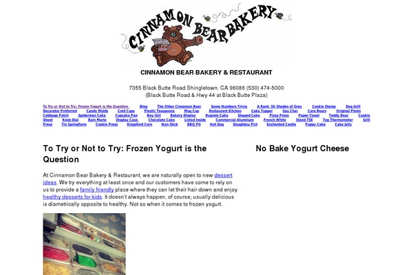 cinnamonbearbakery-restaurant.com site used Cbb