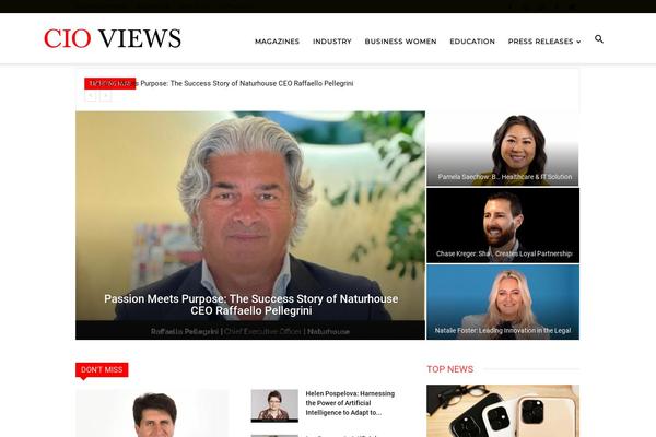 Newspaper theme site design template sample