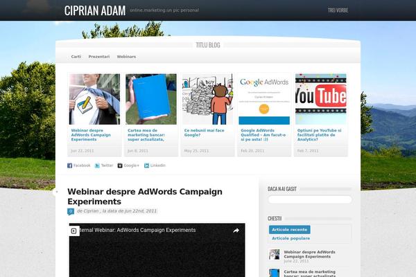ciprianadam.net site used Sprout11