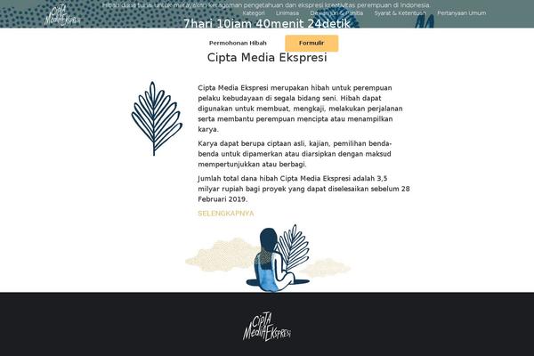 ciptamedia.org site used Wordpress Bootstrap Master