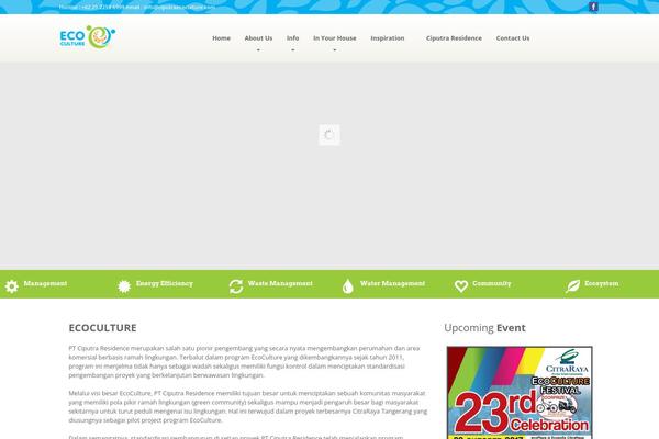 Organique theme site design template sample