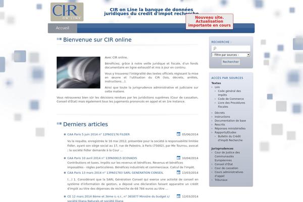 cir-online.fr site used Gac