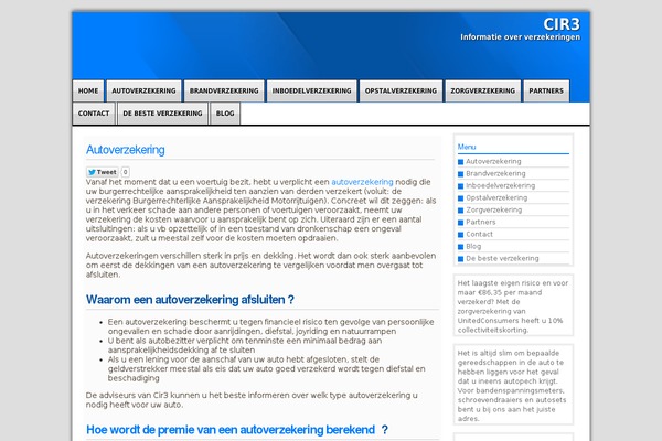cir3.nl site used Blue Taste