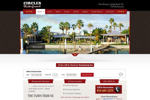 Circles theme site design template sample
