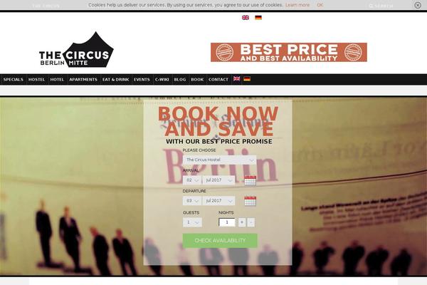 Circus theme site design template sample