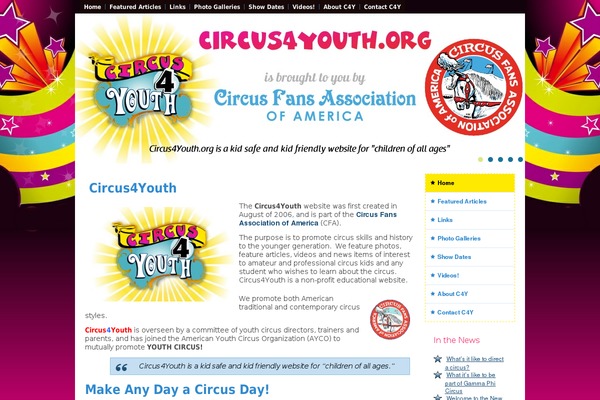 circus4youth.org site used C4y714a