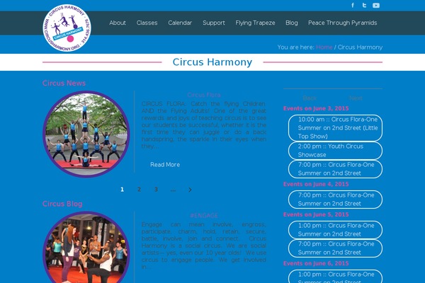 circusharmony.org site used Harmony-child