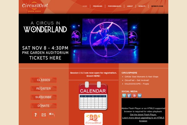 circuswest.com site used Circuswest