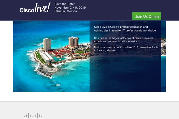 ciscolivecancun.com site used Cisco