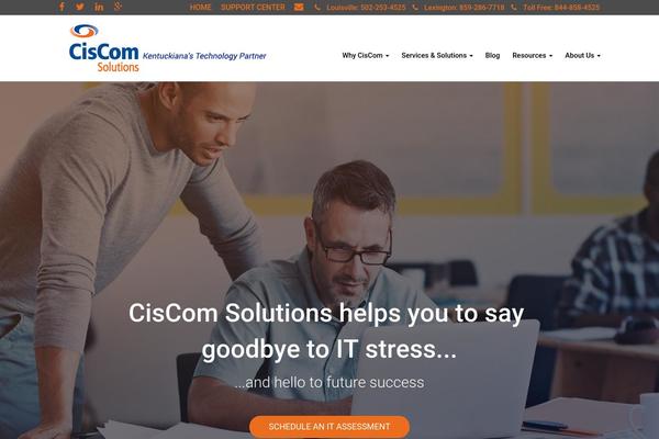 ciscom.com site used Designn