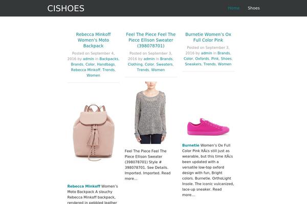 cishoes.com site used BakedWP