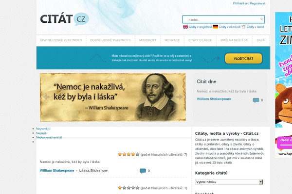 citat.cz site used Freshlook