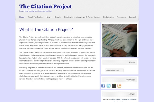 citationproject.net site used Paperpunch
