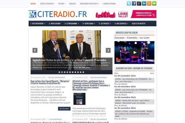 citeradio.fr site used Sitemag