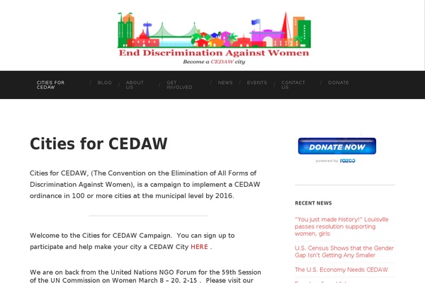 citiesforcedaw.org site used Vision-divi-child-theme