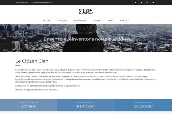 citizenclan.org site used Citizentheme