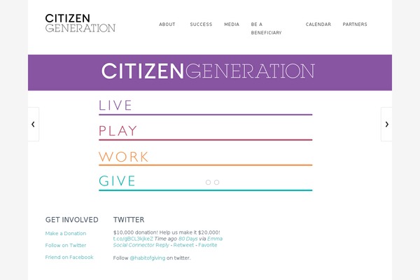 citizengeneration.org site used Cg