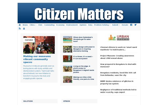 citizenmatters.in site used MH Magazine