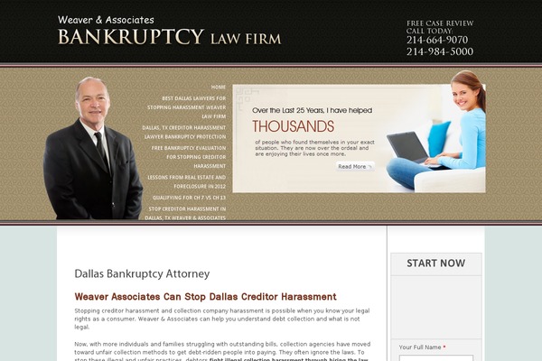 Bankruptcy theme site design template sample