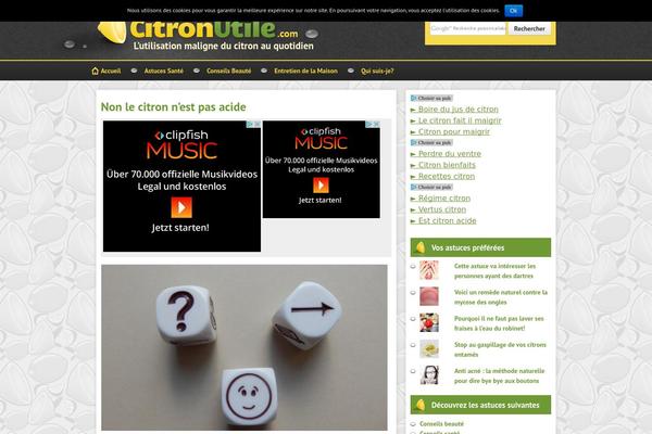 citronutile.com site used Citron-utile