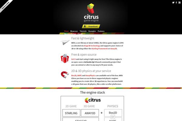 Citrus theme site design template sample