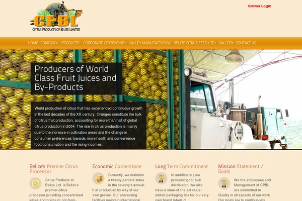 citrusproductsbelize.com site used Cameleon